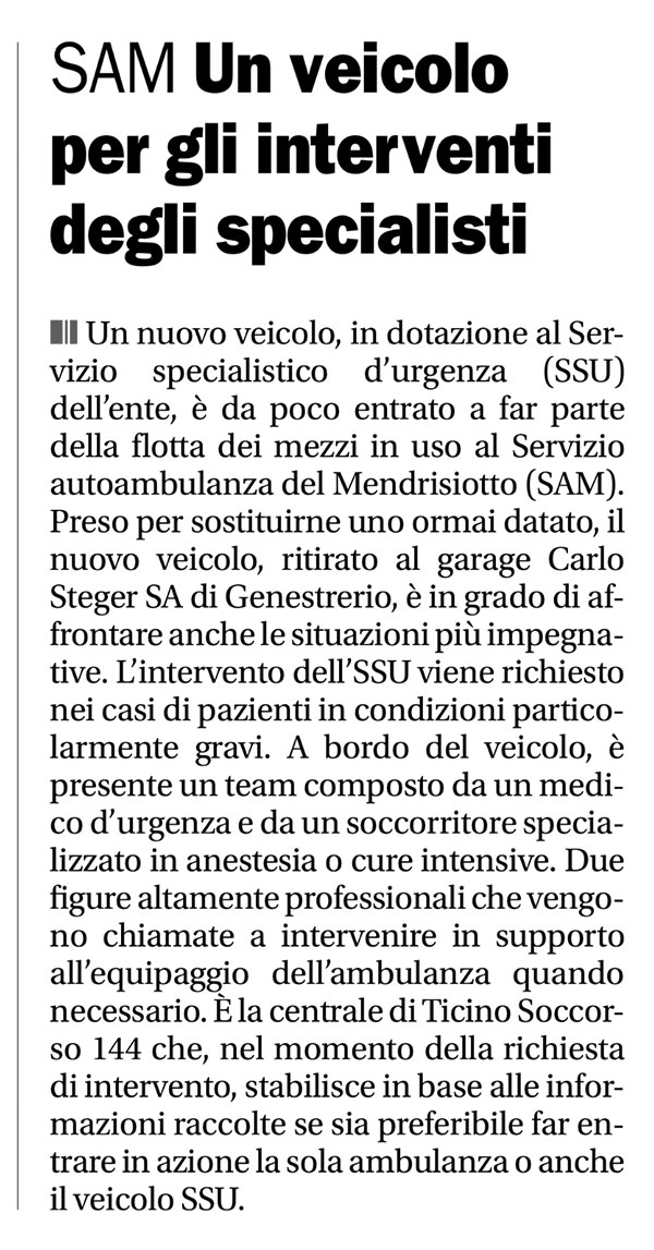 Corriere del Ticino 16.12.2017