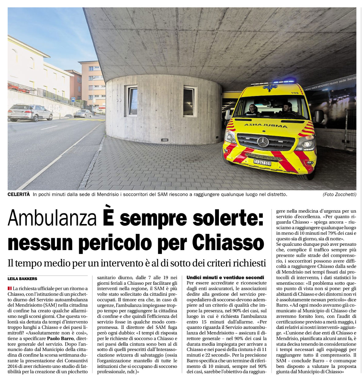Corriere del Ticino 18.04.2017