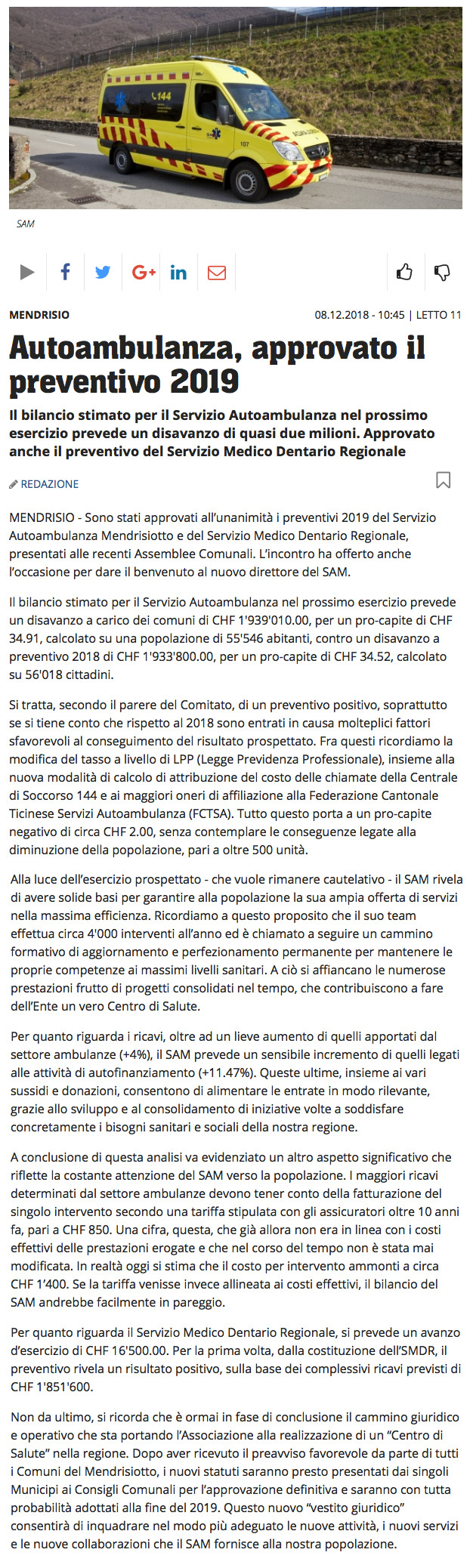 Corriere del Ticino.08.12.2018