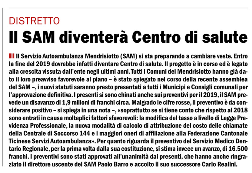 Corriere del Ticino.14.12.2018