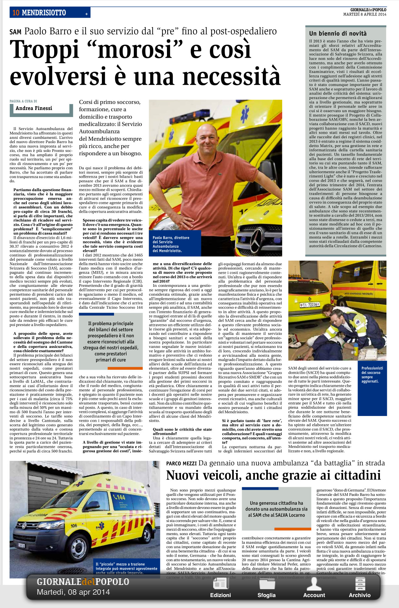 Giornale del Popolo 08.04.2014