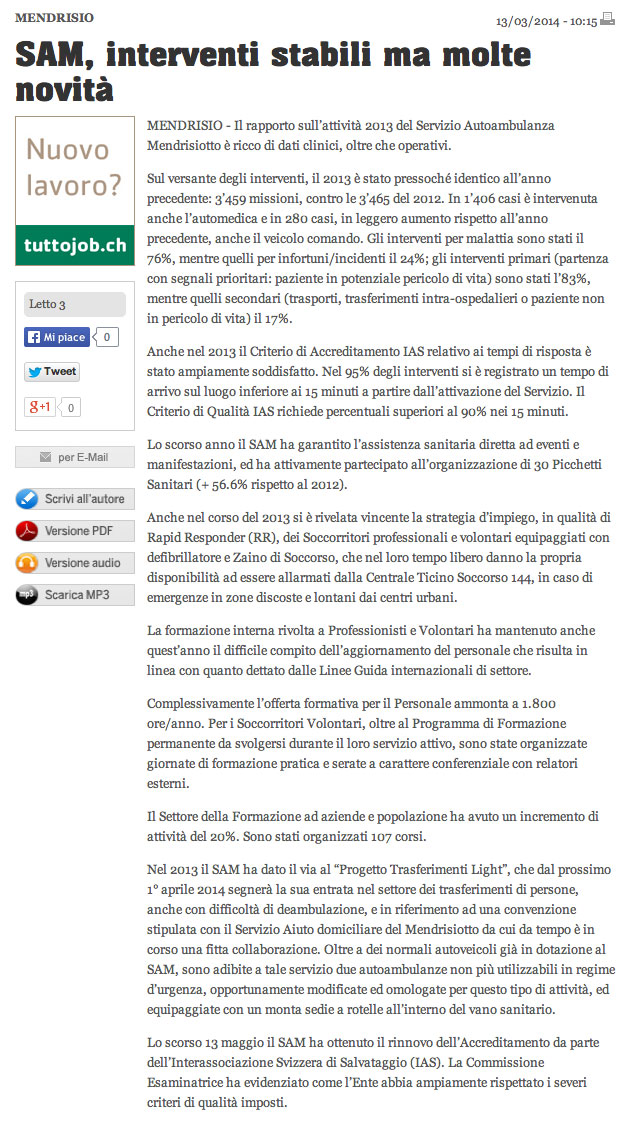 Ticinonline 13.03.2014